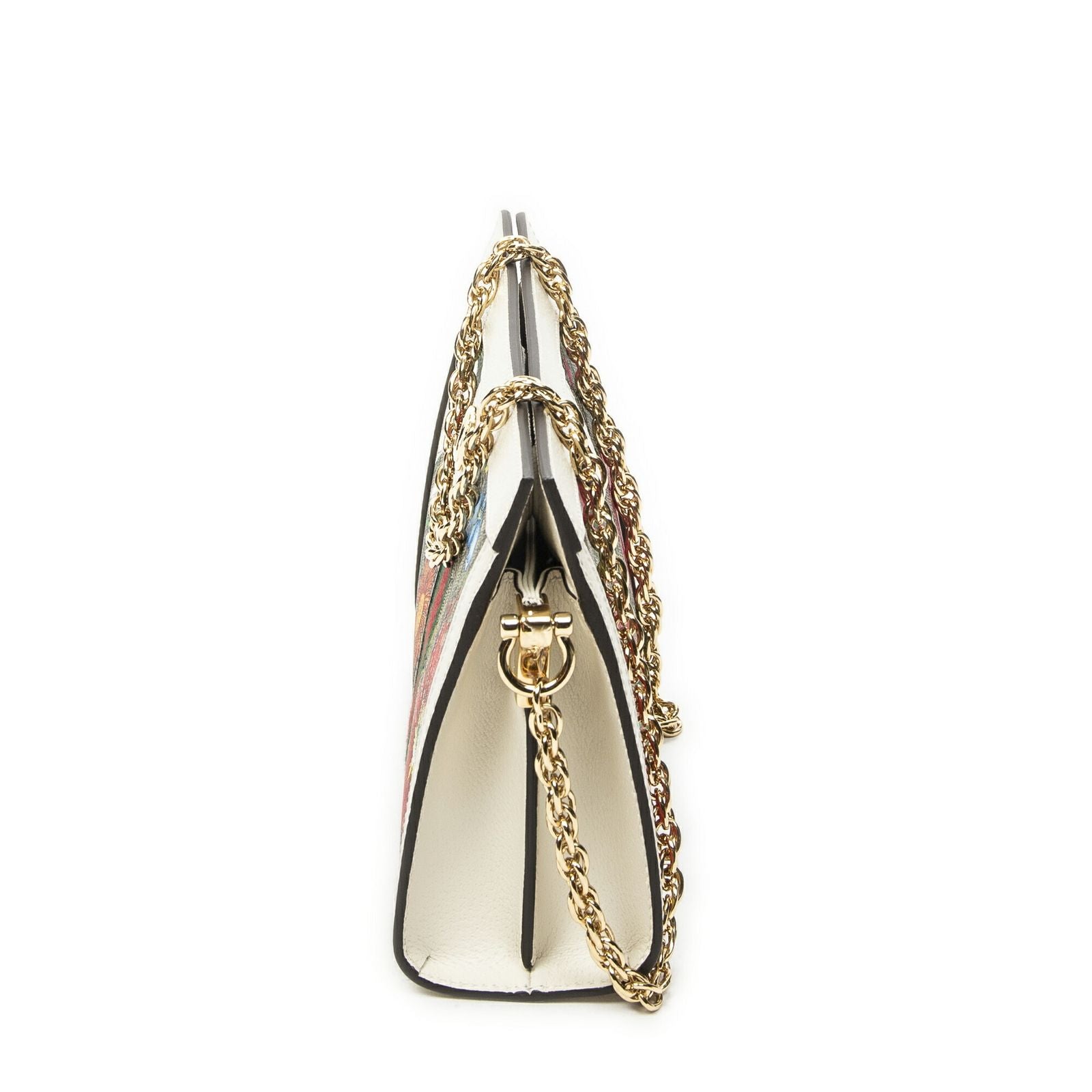 Gucci Small GG Ophidia Beige Ivory Floral Print Supreme Canvas Messenger — view 3