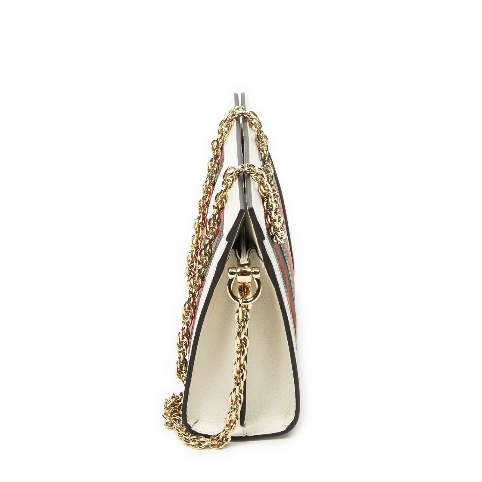 Gucci Small GG Ophidia Beige Ivory Floral Print Supreme Canvas Messenger — view 4