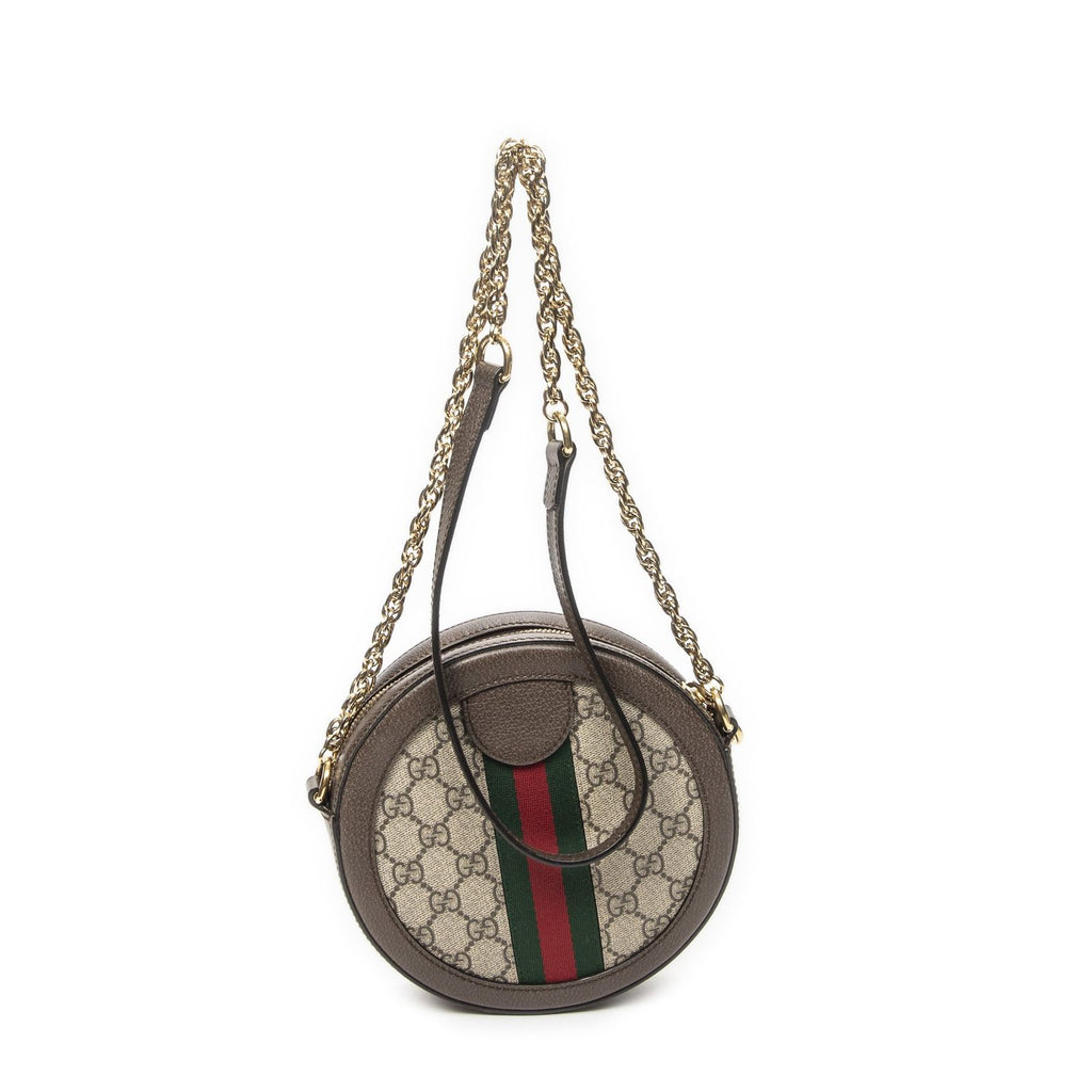 Gucci Mini Web Ophidia Crossbody Beige Brown Supreme Canvas — view 5