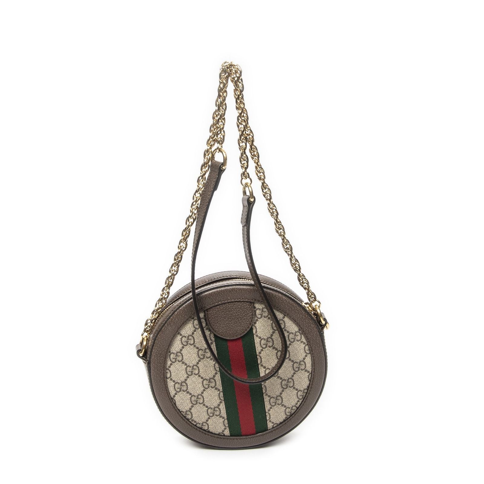 Gucci Mini Web Ophidia Crossbody Beige Brown Supreme Canvas — view 5