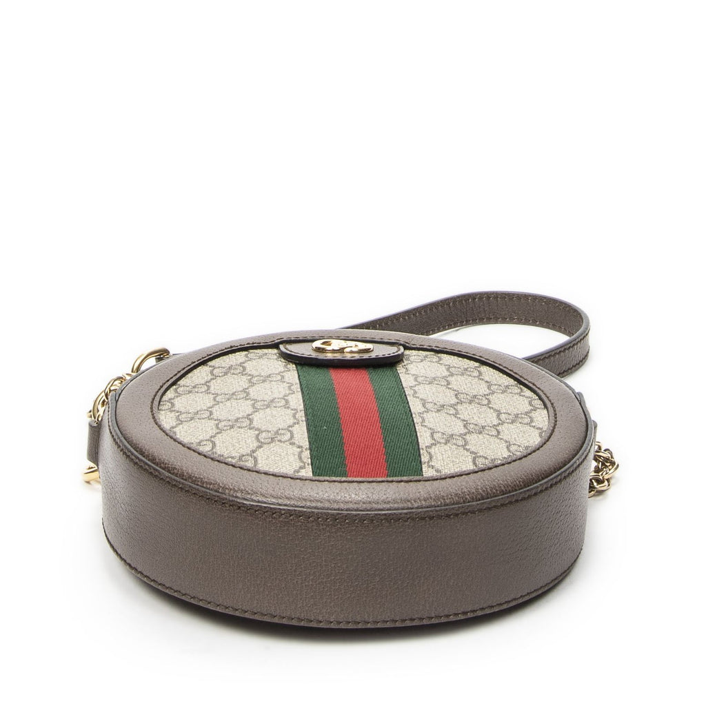 Gucci Mini Web Ophidia Crossbody Beige Brown Supreme Canvas — view 6