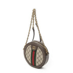 Gucci Mini Web Ophidia Crossbody Beige Brown Supreme Canvas — view 2