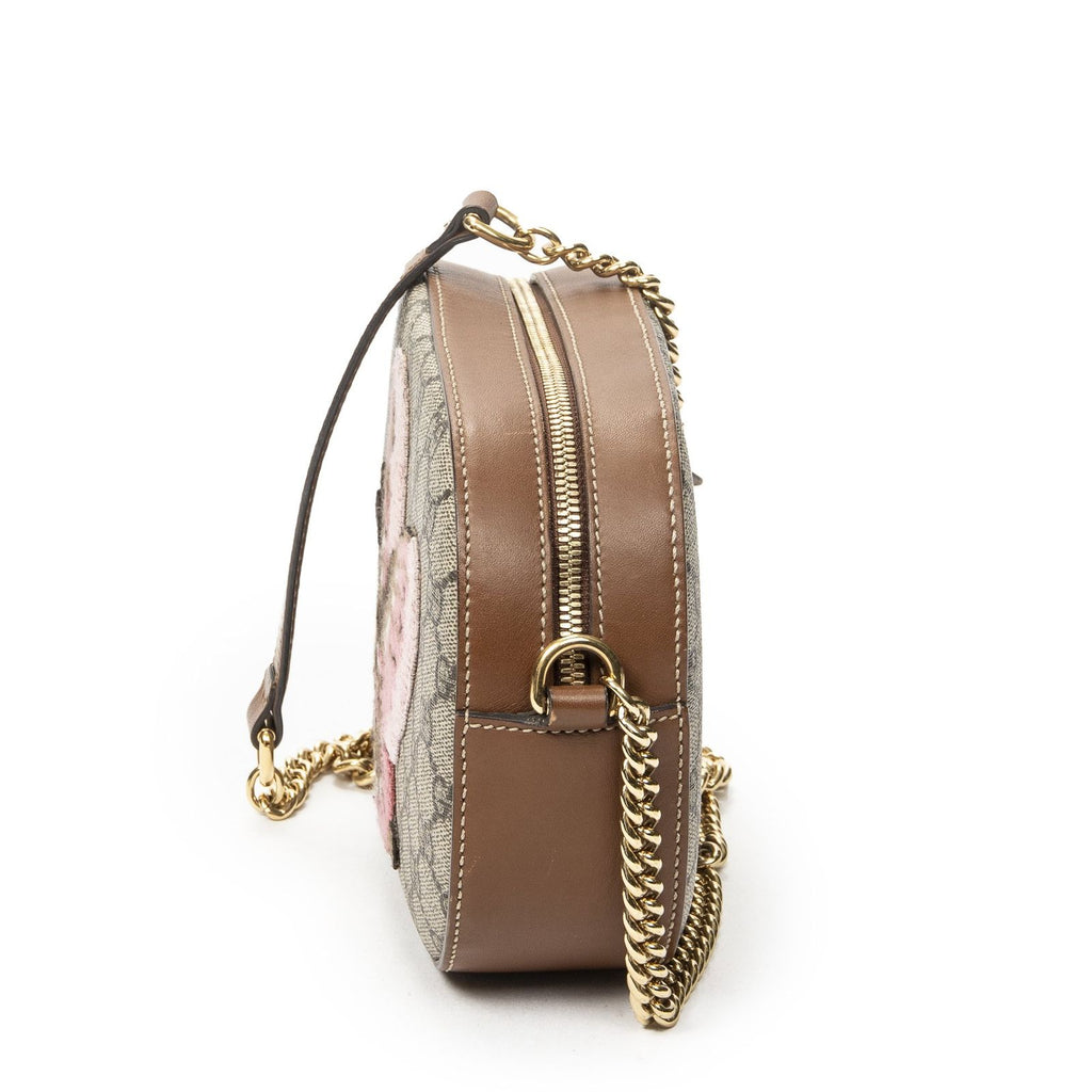 Gucci Chain Shoulder Beige Brown Tiger Embroidery Supreme Canvas Messenger — view 3