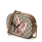 Gucci Chain Shoulder Beige Brown Tiger Embroidery Supreme Canvas Messenger — view 2