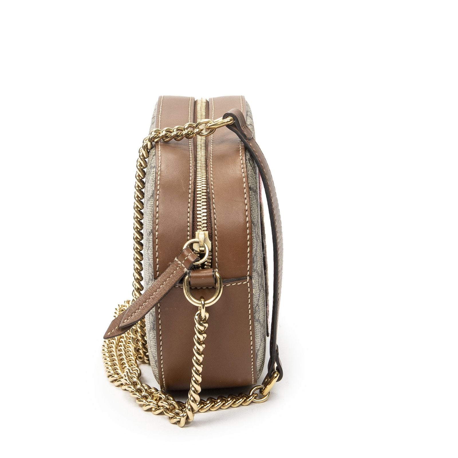 Gucci Chain Shoulder Beige Brown Tiger Embroidery Supreme Canvas Messenger — view 4