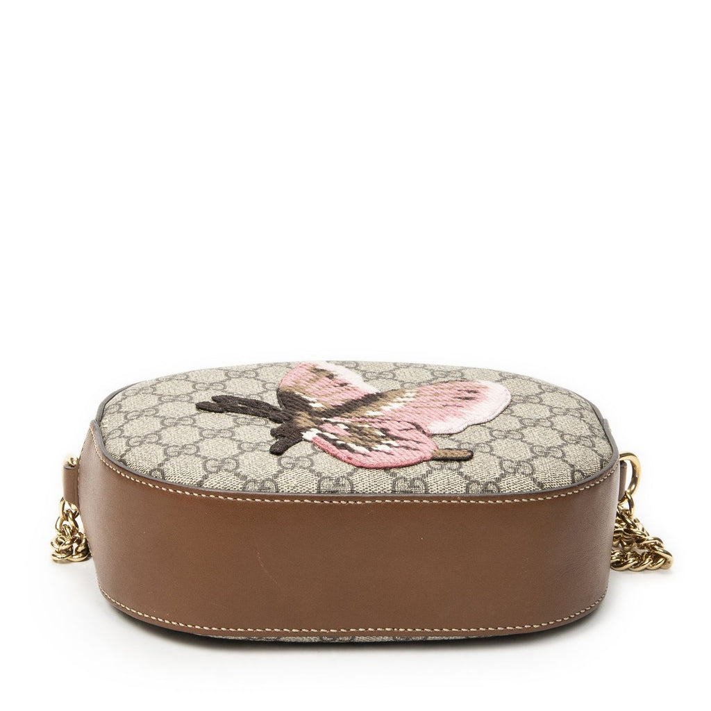 Gucci Chain Shoulder Beige Brown Tiger Embroidery Supreme Canvas Messenger — view 6