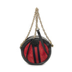Gucci Mini Web Ophidia Crossbody Red Black Suede Leather — view 5