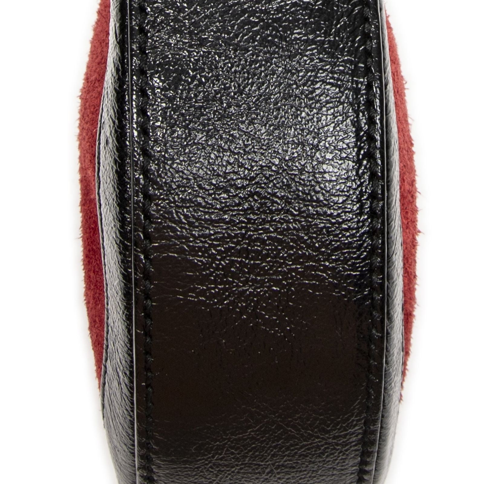 Gucci Mini Web Ophidia Crossbody Red Black Suede Leather — view 8