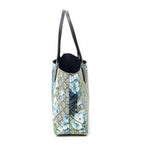 Gucci Blooms Reversible Tote Blue Gray Navy Muse Supreme Canvas — view 3