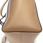 Gucci Small Swing Tote Beige Light Blue Gray Calfskin Leather — view 8