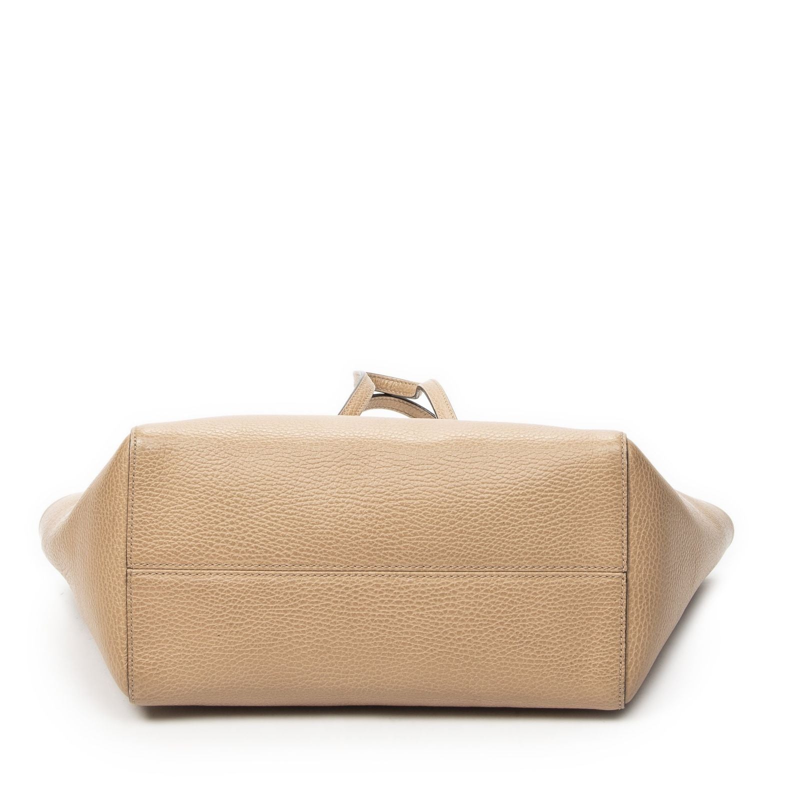 Gucci Small Swing Tote Beige Light Blue Gray Calfskin Leather — view 6