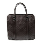 Gucci Large Document Tote Dark Brown Guccissima — view 5