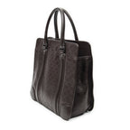 Gucci Large Document Tote Dark Brown Guccissima — view 2