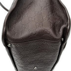Gucci Large Document Tote Dark Brown Guccissima — view 7