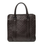 Gucci Large Document Tote Dark Brown Guccissima