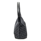 Gucci Front Slip Pocket Hobo Black GG Canvas — view 4