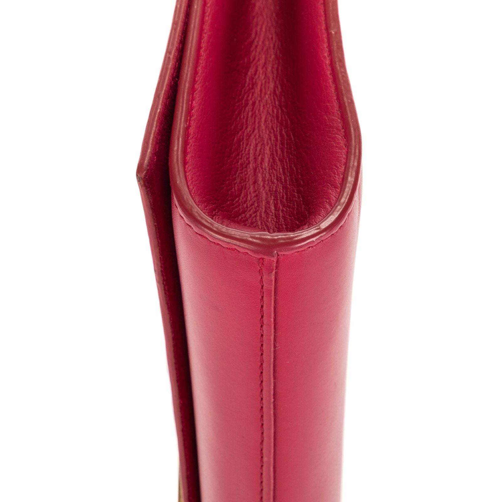 Saint Laurent Ligne-y Pochette Pink Smooth Leather — view 8