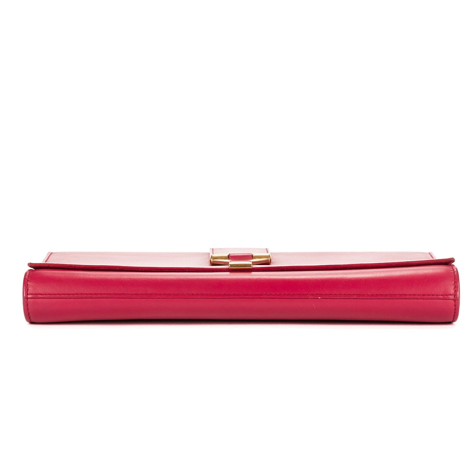 Saint Laurent Ligne-y Pochette Pink Smooth Leather — view 6