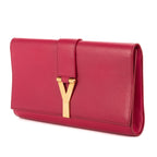 Saint Laurent Ligne-y Pochette Pink Smooth Leather — view 2