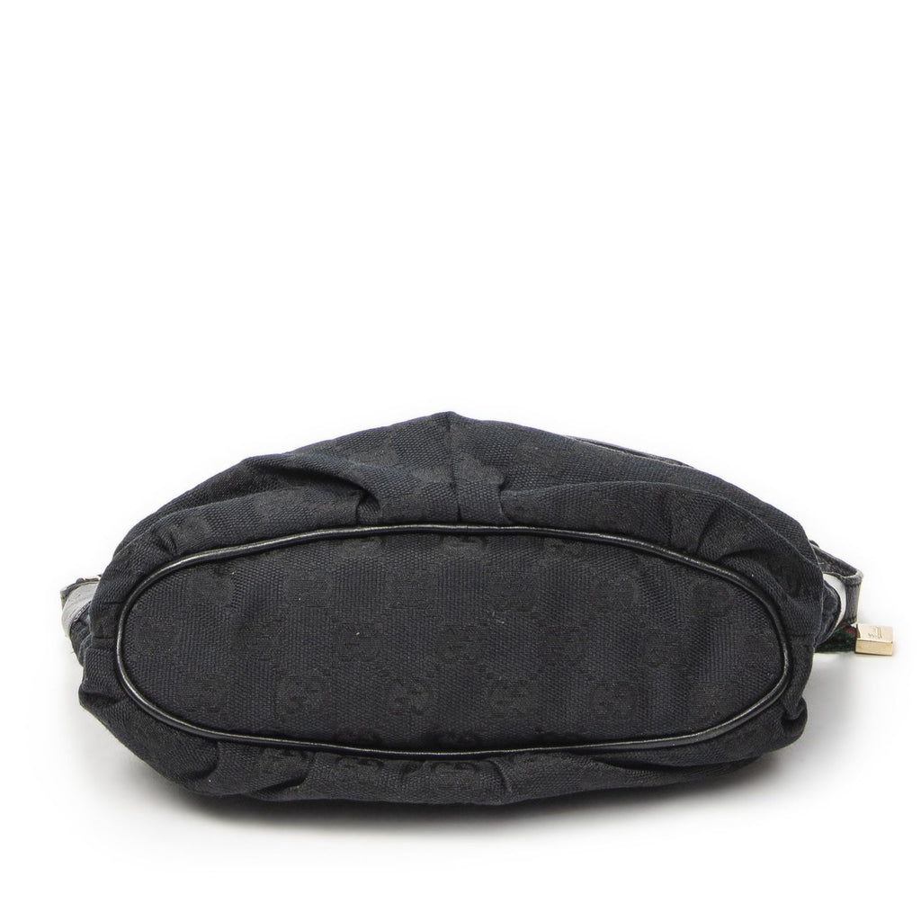 Gucci Pochette Black GG Canvas Pouch — view 6