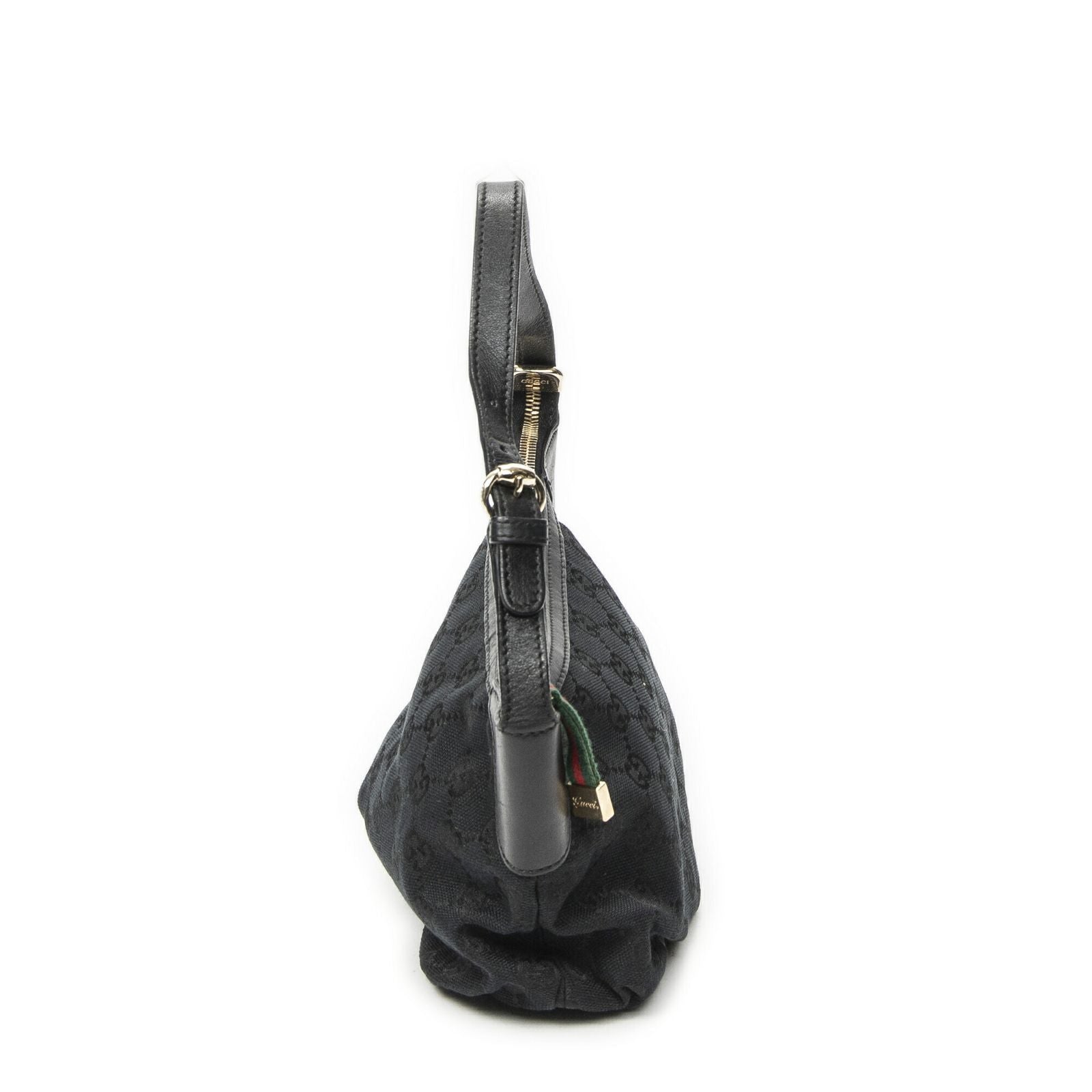 Gucci Pochette Black GG Canvas Pouch — view 4