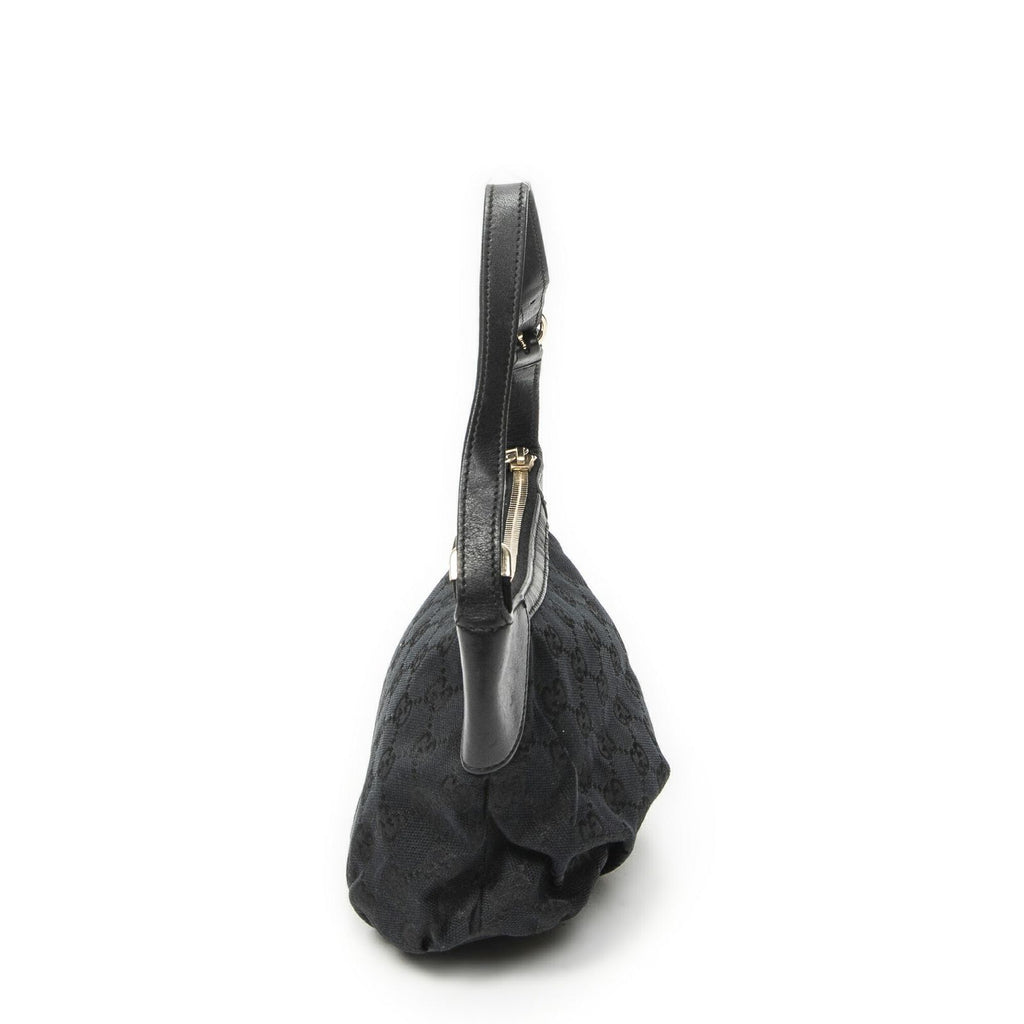 Gucci Pochette Black GG Canvas Pouch — view 3
