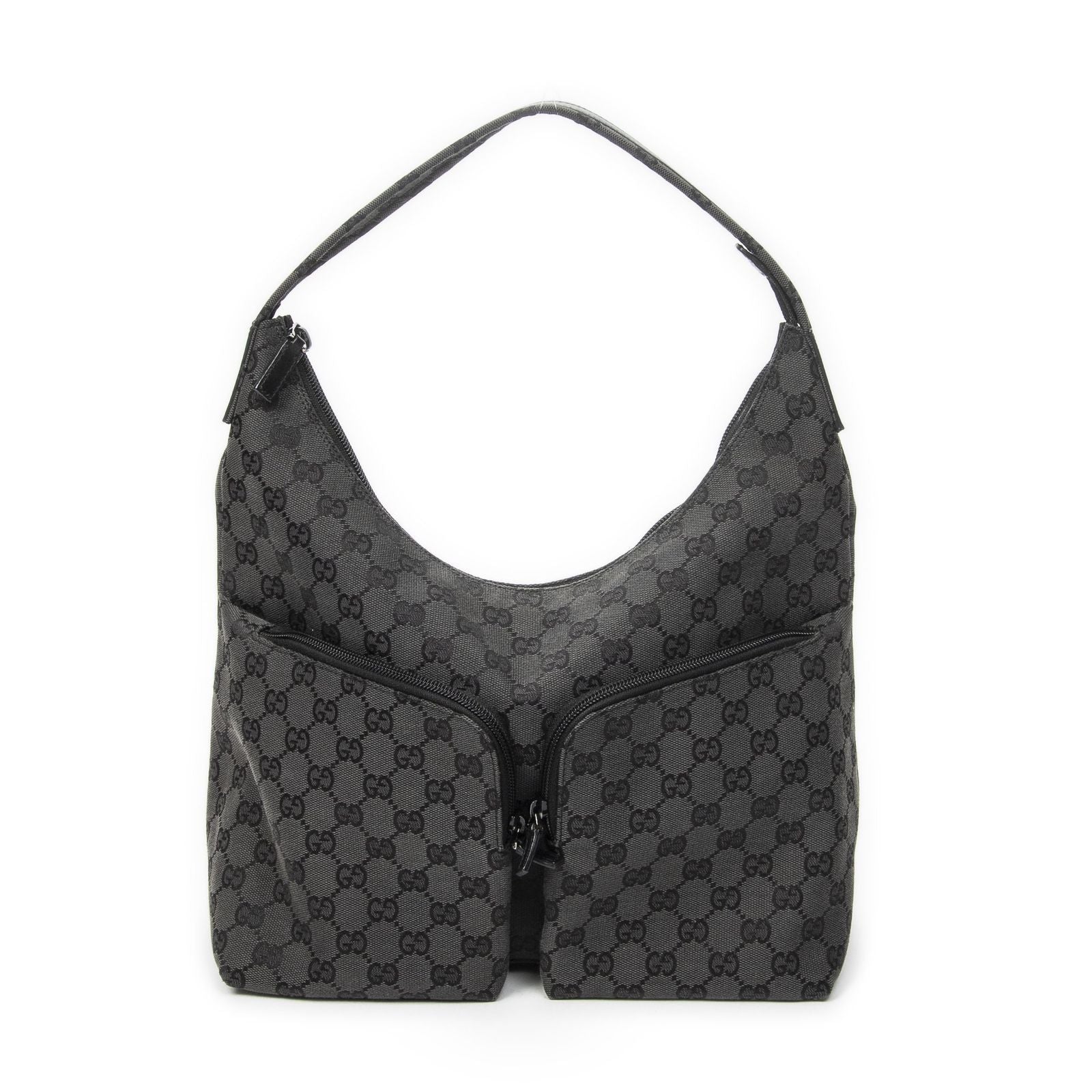 Gucci Hobo Black GG Canvas