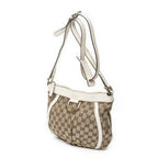 Gucci Abbey Shoulder Bag Beige Ivory GG Canvas — view 2
