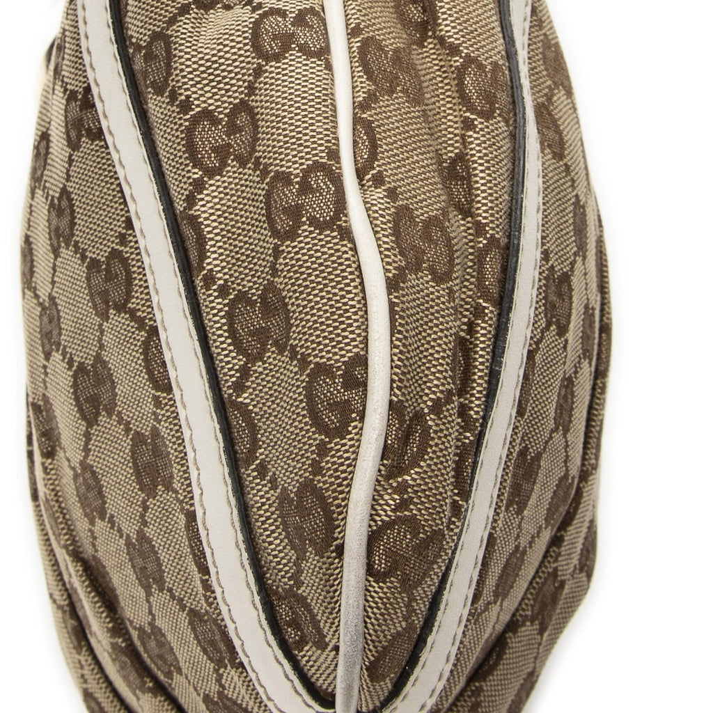 Gucci Abbey Shoulder Bag Beige Ivory GG Canvas — view 7
