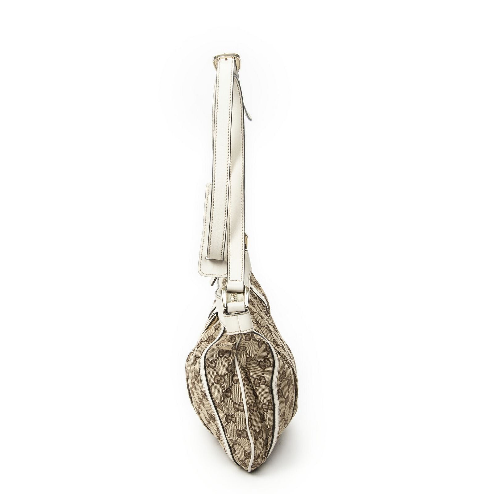 Gucci Abbey Shoulder Bag Beige Ivory GG Canvas — view 3