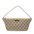 Gucci Pouch Beige Tan GG Canvas