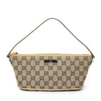 Gucci Pouch Beige Tan GG Canvas