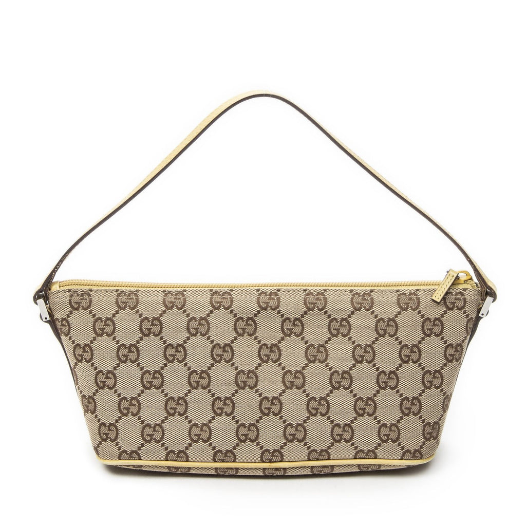 Gucci Pouch Beige Tan GG Canvas — view 5