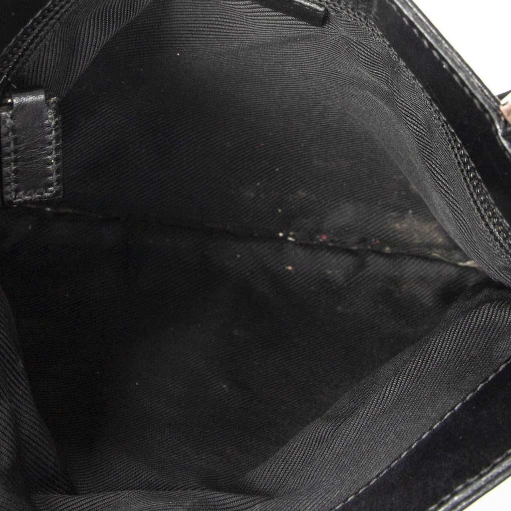 Gucci Small Messenger Gray Black GG Denim Canvas — view 9