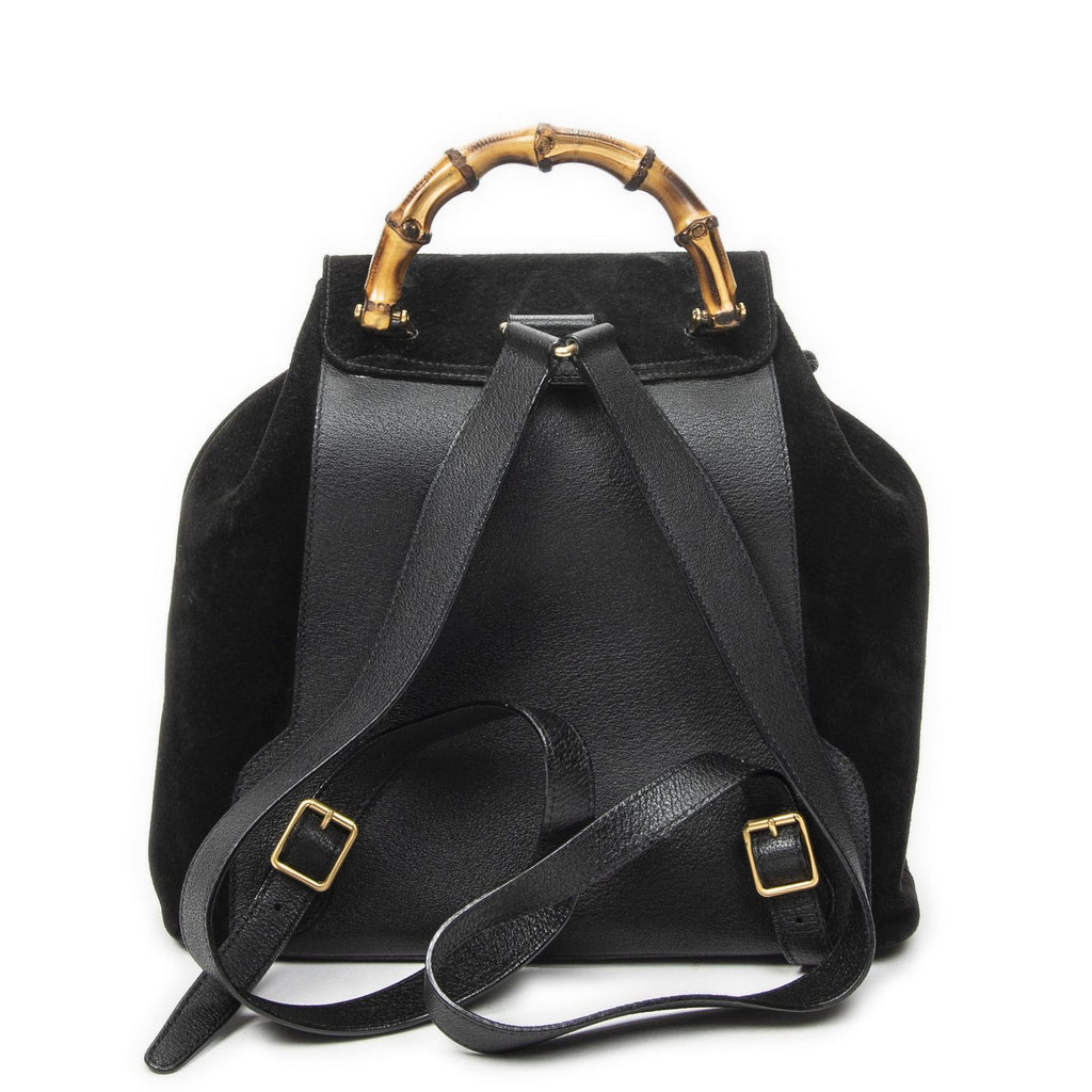 Gucci Rajibanbu Backpack Black Suede Leather — view 5