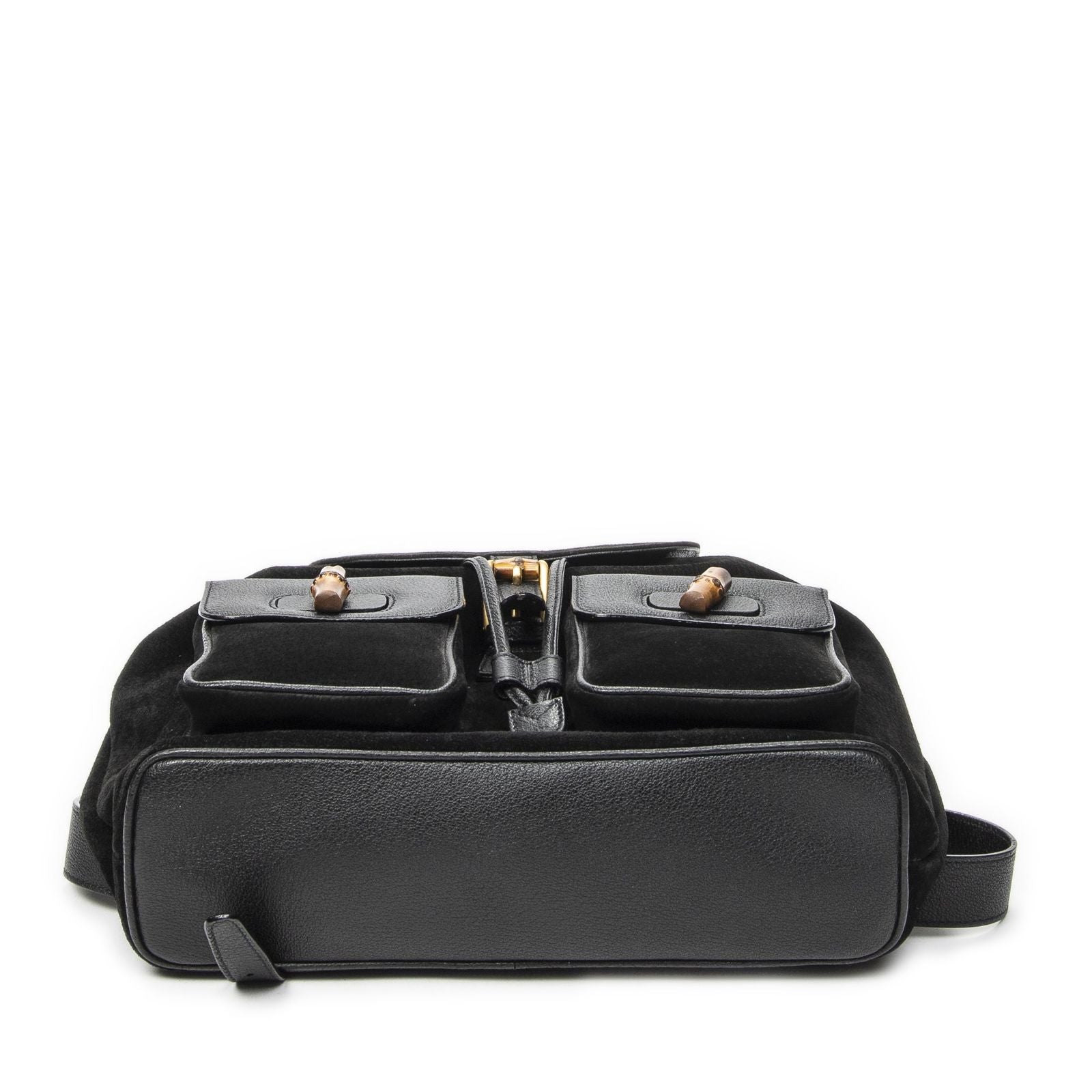 Gucci Rajibanbu Backpack Black Suede Leather — view 6