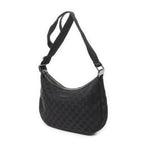 Gucci Round Zip Messenger Black GG Canvas — view 2
