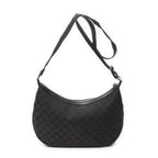 Gucci Round Zip Messenger Black GG Canvas — view 5