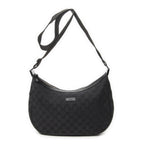 Gucci Round Zip Messenger Black GG Canvas