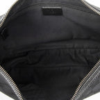 Gucci Round Zip Messenger Black GG Canvas — view 9