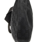 Gucci Round Zip Messenger Black GG Canvas — view 7