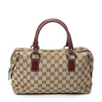 Gucci Small Boston Beige Red GG Canvas Messenger