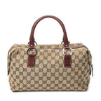 Gucci Small Boston Beige Red GG Canvas Messenger — view 5