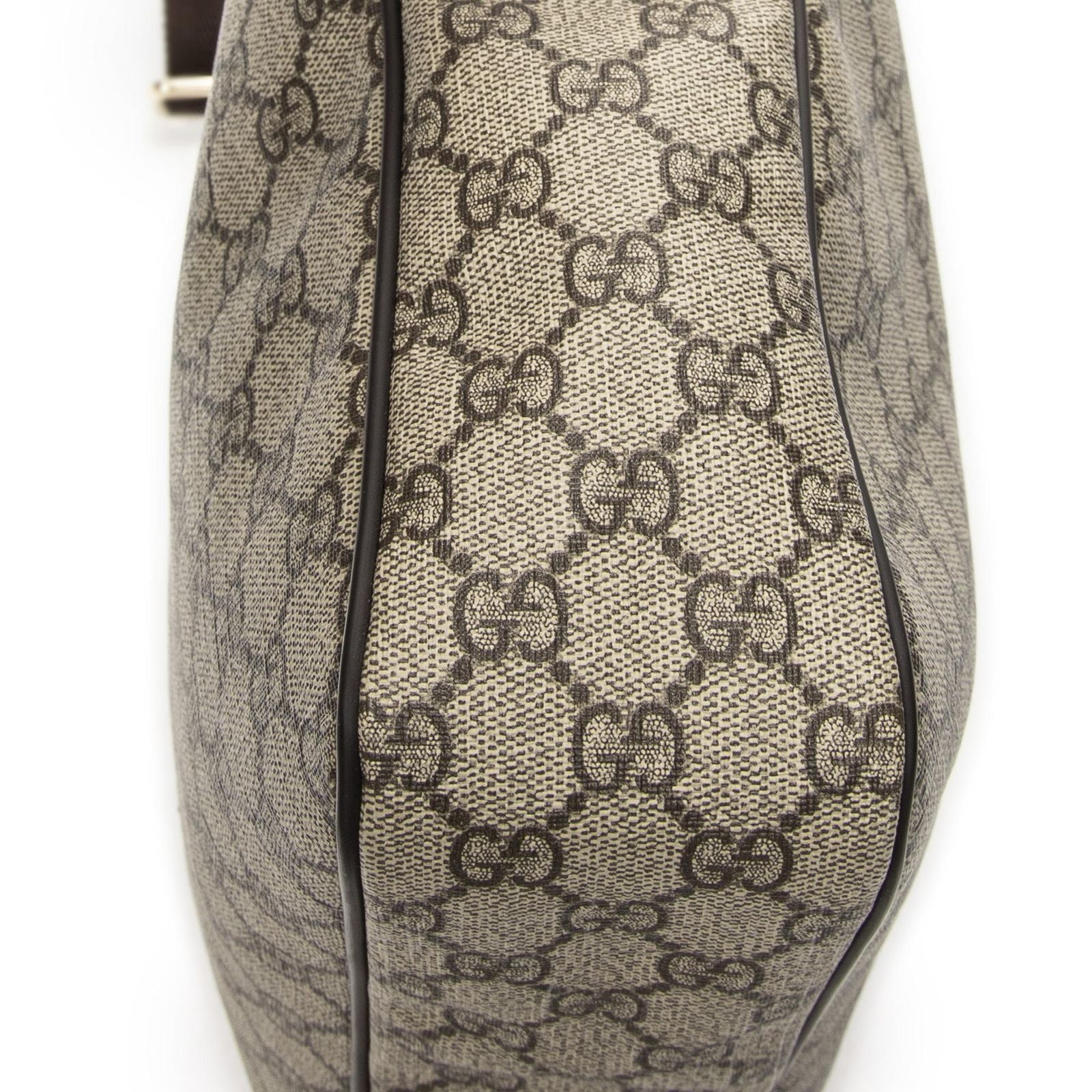 Gucci Half Moon Zip Messenger Beige Brown Supreme Canvas — view 7