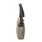 Gucci Half Moon Zip Messenger Beige Brown Supreme Canvas — view 3