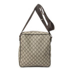 Gucci Half Moon Zip Messenger Beige Brown Supreme Canvas — view 5