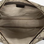 Gucci Half Moon Zip Messenger Beige Brown Supreme Canvas — view 9