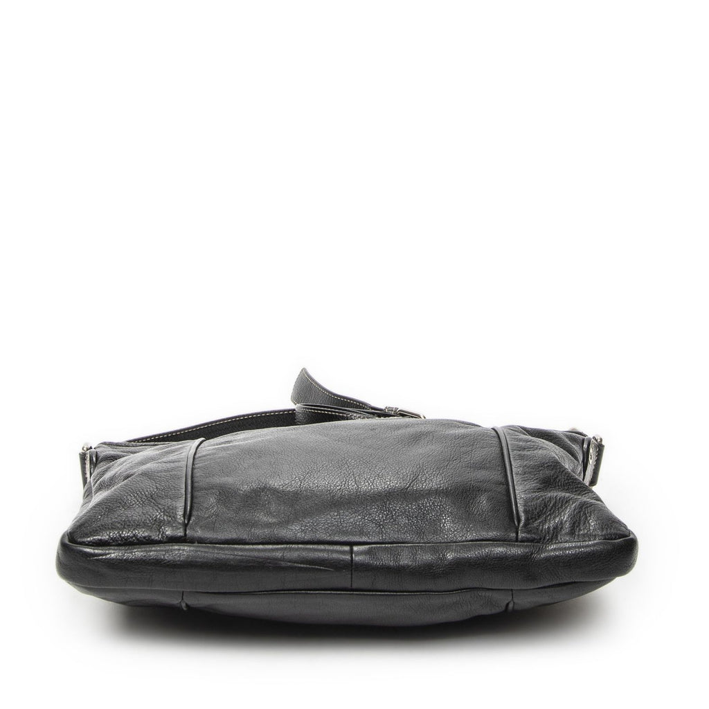Gucci Selleria Crossbody Black Gray Calfskin Leather — view 6