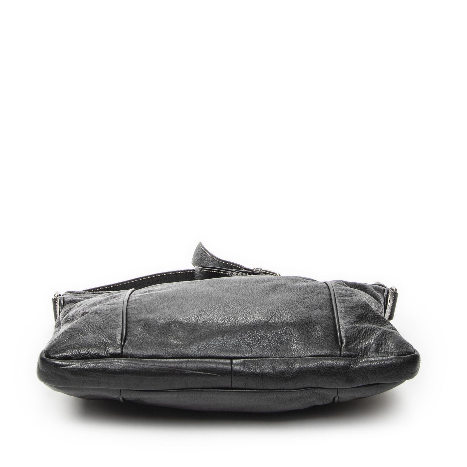 Gucci Selleria Crossbody Black Gray Calfskin Leather — view 6