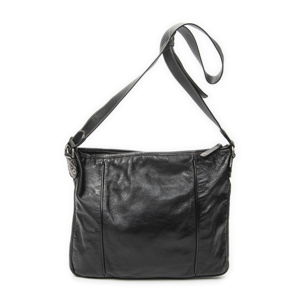 Gucci Selleria Crossbody Black Gray Calfskin Leather — view 5